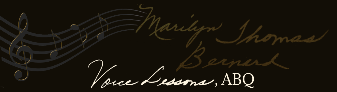 Voice Lessons ABQ with Marilyn Thomas Bernard